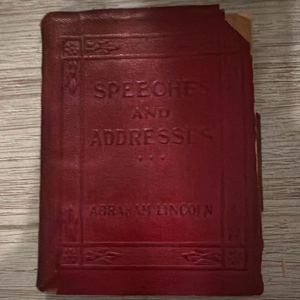 Little Leather Library Speeches & Addresses of Abraham Lincoln Leather