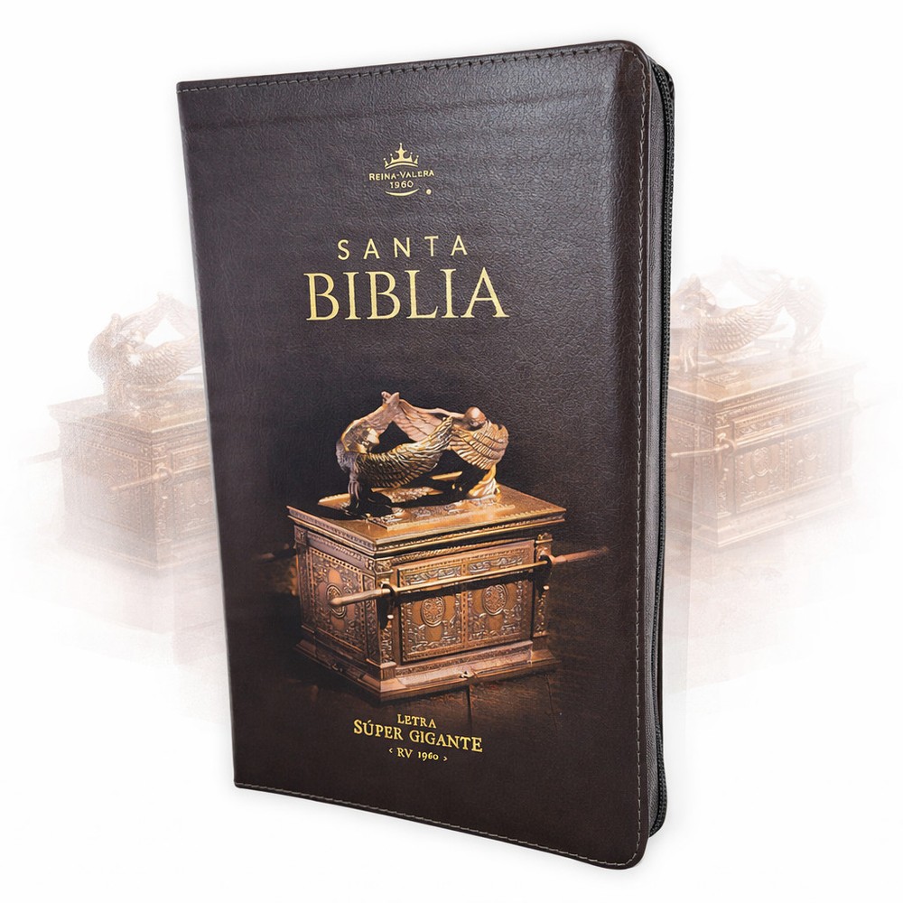 Biblia con Cierre Letra SuperGigante 19 puntos RV1960 con indice- Arca del Pacto