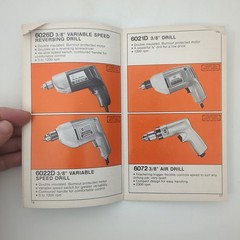 Black & Decker Automotive Power Tool Super Hero Catalog 1977
