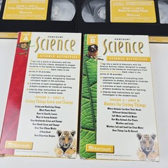Complete VHS Set Of 6 Harcourt Science Grade 2 Activities Unit A – F Homeschool