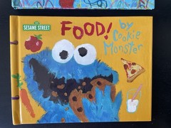 Sesame Street Y2k Food! By Cookie Monster 1,2,3 By Elmo Hardcover Kids Books Set
