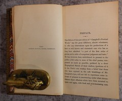 1863 WA Hill, Poetical Works of Thomas Campbell, Full Leather Fine Binding