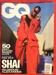 GQ GENTLEMAN’S QUARTERLY NOVEMBER 2025 SHAI GILGEOUS-ALEXANDER 50 STYLYSH PEOPLE