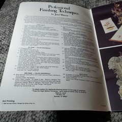 Professional Finishing Techniques Janet Watson 1984 Revised Edition Cross Stitch