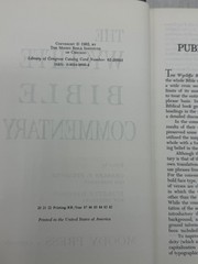 Wycliffe Bible Commentary Pfeiffer Harrison 1962 Study Reference Moody Press