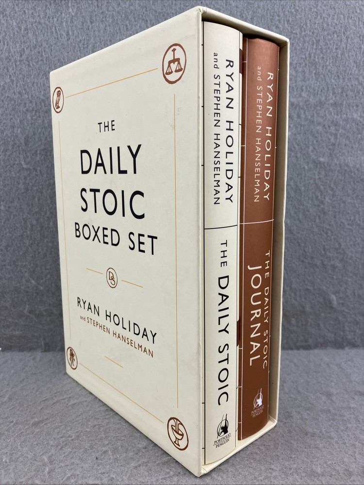 The DAILY STOIC Boxed Book Set by Ryan Holiday and Stephen Hanselman 2 Volumes