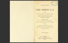 The Works of James Arminius, 1853 Edition, 3 VOLUME E-Book Set on CD-ROM