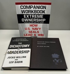 Jocko Willink Lot Dichotomy of Leadership Extreme Ownership Workbook Discipline