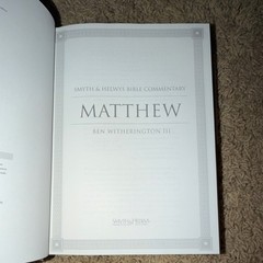 Smyth & Helwys Bible Commentary Matthew Ben Witherington SHBC w/ CD Like New
