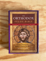 The Orthodox Study Bible Ancient Faith Ministries Edition Leathersoft Cover 2019