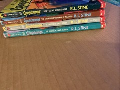 Vintage Goosebumps Book Lot O 4 R.L. Stine Scholastic Horror #33, #35, #38, #39