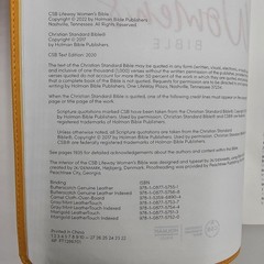 LIKE NEW | CSB Lifeway Women’s Bible | Marigold LeatherTouch | Devotional Study