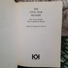 The Civil War Reader (Union & Confederate) By Richard B Harwell 1958 Hardcover