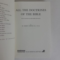 All The Doctrines Of The Bible by Herbert Lockyer 1980 Vintage Hardcover DJ