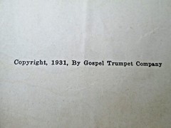 VTG 1931 Sunday School Hymns and Songs A Warner Press Publication Paperback