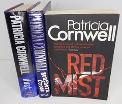 Patricia Cornwell Lot of 3 First Print Novels Scarpetta Hammer Mist Dust Cross