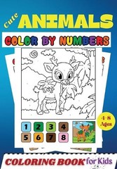 Penelope Moore Cute Animals COLOR BY NUMBERS Coloring Book for Kids (Paperback)