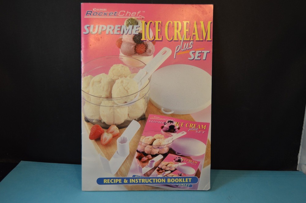 Culinare ROCKET CHEF Supreme Ice Cream „RECIPE & INSTRUCTION BOOKLET” 31 Pages