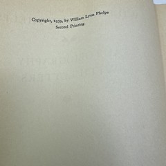 William Lyon Phelps Autobiography with Letters Second Print 1939 Oxford Press HC