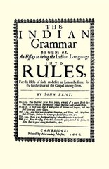 Indian Grammar Begun: or, an essay to bring the Indian language into rules (Appl