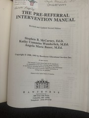 Pre-Referral Intervention Manual, Second Edition – paperback McCarney, Steph…