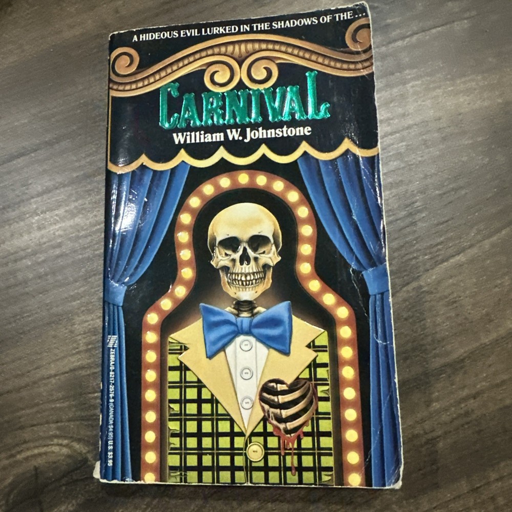 Rare Horror Paperback Carnival By William W. Johnstone
