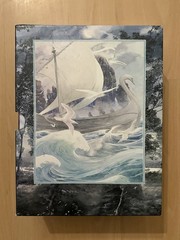J.R.R Tolkien Lord of the Rings Alan Lee Illustrated HC Box Set Houghton Mifflin