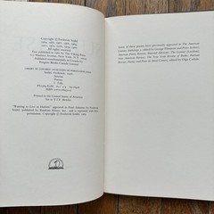 FREDERICK SEIDEL Poetry SUNRISE Poems Viking Press 1979 Lamont Selection
