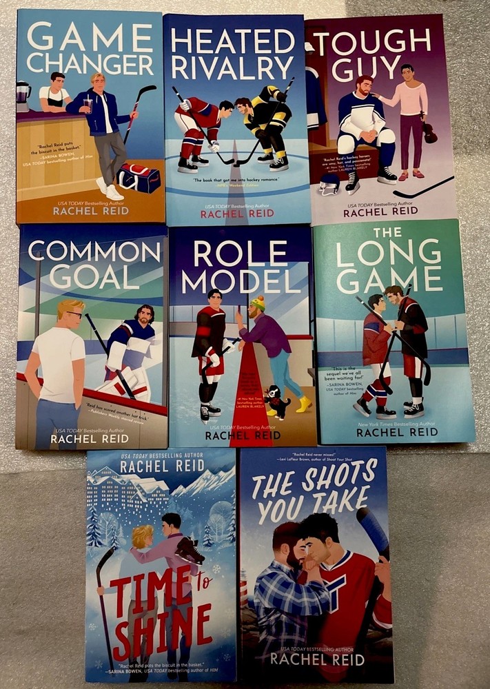 Heated Rivalry 8 book Set GAME CHANGER Series RACHEL REID Paperbacks