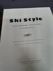Ski Style, Simon McBride, 2000, HC, VG, 260220