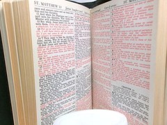 1940’s-50’s Vintage Bible, Red Letter Edition, King James, Very Good – – (S)