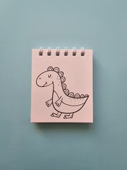 Dino and Dragons Mini Coloring Book for kids and Adults. Mini Coloring Books