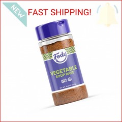 Fody Foods Vegetable Soup Base & Seasoning, 10.6 Oz, Ready to Use, Garlic and On