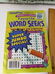 Lot of 5 Dell Penny Press Kappa Word Search Find Puzzle Books Jumbo,Tick Tock