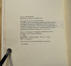 Song of Solomon – Toni Morrison Stated First Edition (True 1st Print) Hardcover