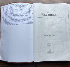 NKJV Holy Bible Super Giant Print Reference Edition Red Letter Leather Worn