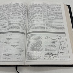 1999 Zondervan NASB STUDY BIBLE Black Bonded Leather D Red Letter USA