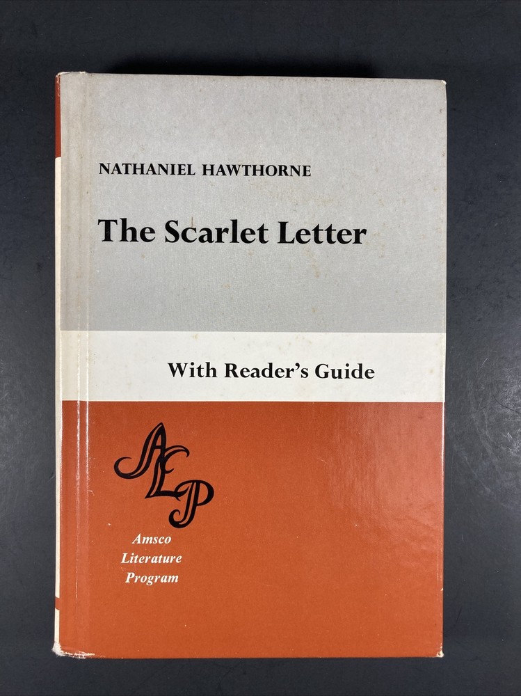The Scarlet Letter by Nathaniel Hawthorne With Reader’s Guide, Amsco, 1970 HC