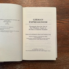 German Expressionism by Rose-Carol Washton Long 1993 Art Hardcover VERY GOOD