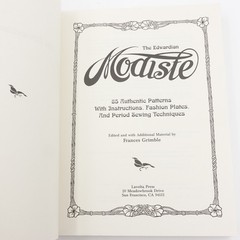 The Edwardian Modiste 85 Authentic Patterns With Instructions Fashion Plates VGC