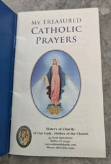 My Treasured Catholic Prayers Sisters of Charity Prayer Book Blue Hardcover VG