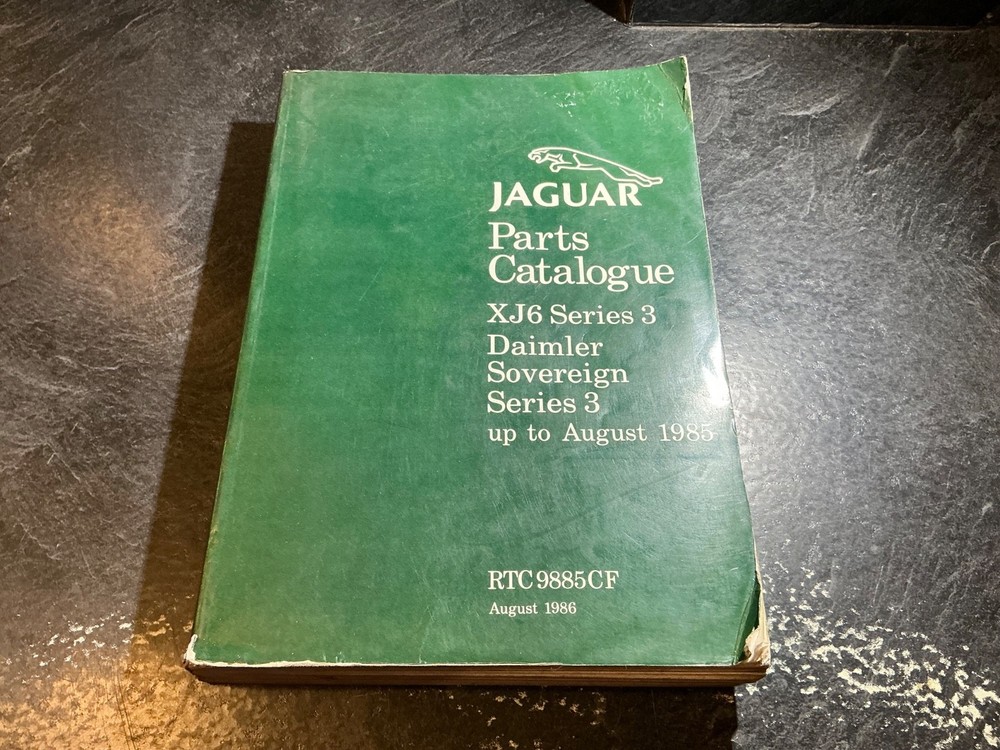 1979-85 Jaguar XJ6 Series 3 Parts Catalog Daimler Sovereign Vanden Plas 3.4 4.2L