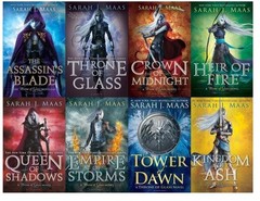 Throne Of Glass Series Collection 8-Book Set by Sarah J. Maas via DHL Express