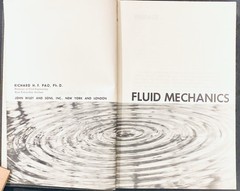 1961 Fluid Mechanics HB Book by Richard Pao Vintage Engineering