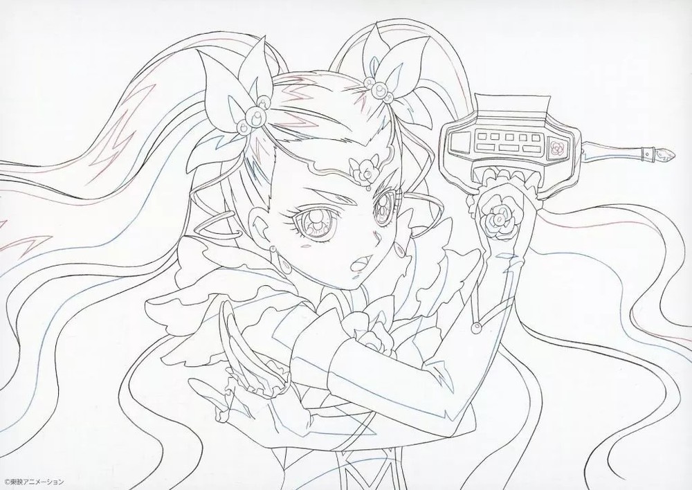 Yes PreCure 5GoGo Milky Rose Illustration Board from Japan 11.7×8.3 in