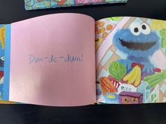 Sesame Street Y2k Food! By Cookie Monster 1,2,3 By Elmo Hardcover Kids Books Set