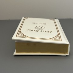 Holy Bible Dove Of Peace Edition KJV Illustrated White Hardcover Faux Leather