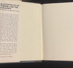 Masterpieces of Terror and The Unknown – Story Collection – 1993 Marvin Kaye