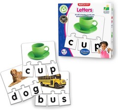 Match It! – 20-Piece Self-Correcting Spelling Puzzles for Little Learners