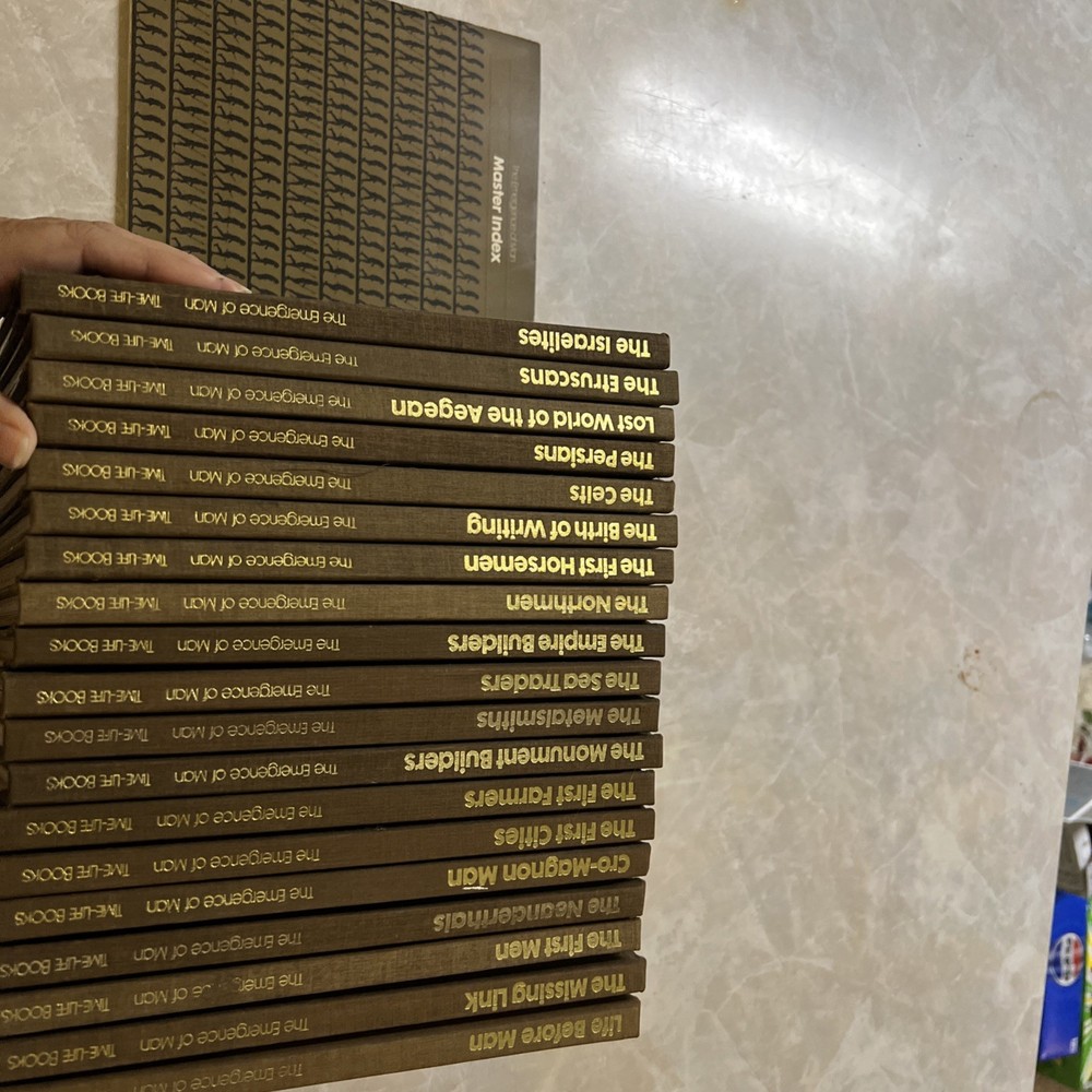 Time Life Books The Emergence Of Man 19 Volumes 1970s + Master Index + Poster